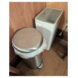 Stainless Steel Trash Bin and Air Purifier