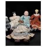 Dolls and Vintage Teddy Bear Set