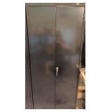 Uline Metal Storage Cabinet with Shelves and Lock