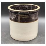 Stoneware Crock with Two-Tone Glaze
