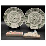 Ohio-Themed Plates and Decorative Building Plaques