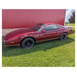 1987 Pontiac Firebird with Red Interior