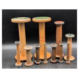 Vintage Wooden Textile Spools