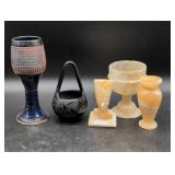 Decorative Stone and Ceramic Vessels