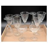 Etched Glass Stemware Collection