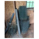 Fencing Rolls and Metal Stakes