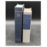 Two Hardcover Etiquette Books by Emily Post