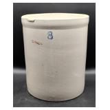 Stoneware Crock With Number 8 Marking