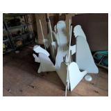 Six Wooden Christmas Nativity Cutouts