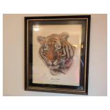 Framed Bengal Tiger Print by Imogene H. Farns