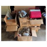 Seven Boxes of Miscellaneous Kitchen and Glass