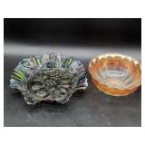 Carnival Glass Pressed Bowls
