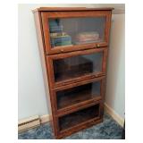 Wood Veneer Barrister Style Bookcase