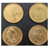 4 U.S. Presidential $1 Coins