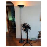 Floor Lamp and Pedestal Fan