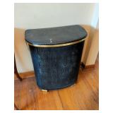 Pearl-Wick Black Woven Laundry Hamper