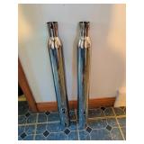 Chrome Dresser Slip-On Exhaust Covers