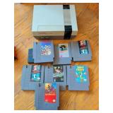 Nintendo NES Console With 8 Games