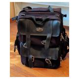 Saddlemen Motorcycle Travel Bag with Leather