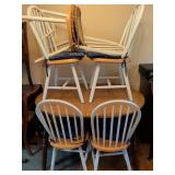 Dining Table With Five Wooden Chairs