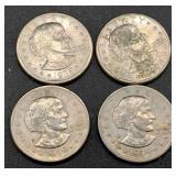 1979 Susan B. Anthony Dollar Coins (4)
