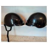 Black Motorcycle Half Helmets