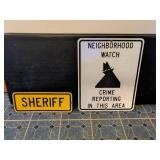 Sheriff and Neighborhood Watch Signs