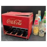 Coca-Cola Metal Cooler with Assorted Bottles