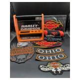 Harley-Davidson Memorabilia Lot With Blanket,
