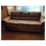 Brown Nailhead Trim Sofa