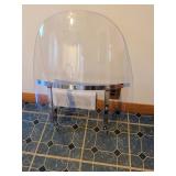 Motorcycle Windshield with Chrome Brackets