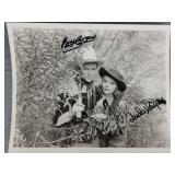 Roy Rogers and Linda Hayes autographed 8x10