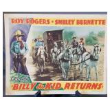 Lobby card, unnumbered, "Billy the Kid Returns"