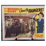 Lobby card, unnumbered, "Come On, Rangers!"