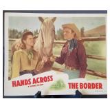 Lobby card, unnumbered, "Hands Across the Border"