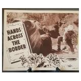Lobby card, "Hands Across the Border", re-release