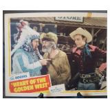 Lobby card, unnumbered, "Heart of the Golden West"
