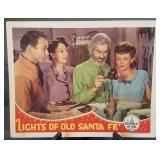 Lobby card, unnumbered, "Lights of Old Santa Fe"