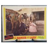 Lobby card, unnumbered, "The Ranger and the Lady"