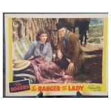 Lobby card, unnumbered, "The Ranger and the Lady"