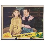 Lobby card, unnumbered, "Romance on the Range"