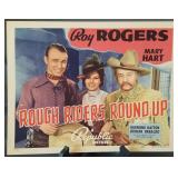 Lobby card, unnumbered, "Rough Riders Round-Up"