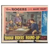 Lobby card, unnumbered, "Rough Riders Round-Up"