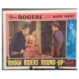 Lobby card, unnumbered, "Rough Riders Round-Up"