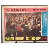 Lobby card, unnumbered, "Rough Riders Round-Up"