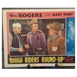 Lobby card, unnumbered, "Rough Riders Round-Up"