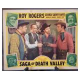 Lobby card, unnumbered, "Saga of Death Valley"
