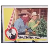 Lobby card, unnumbered, "San Fernando Valley"