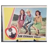 Lobby card, unnumbered, "San Fernando Valley"