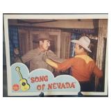 Lobby card, unnumbered, "Song of Nevada"